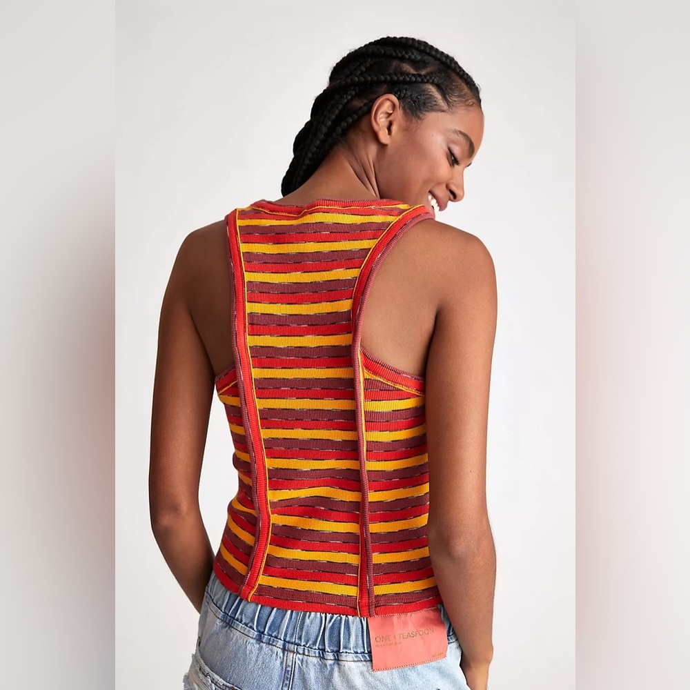 Anthropologie Ribbed Racer Tank - Picture 1 of 7